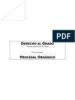 1) Derecho Al Grado - Primera Unidad - PROCESAL ORGANICO