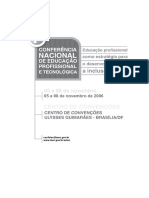 Caderno Propostas 1 Conferencia Educacao Profissional Tecnologica