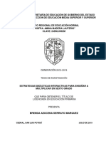 Estrategias Didácticas Interactivas para Enseñar A Multiplicar en Sexto Grado