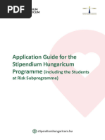 Application Guide For The Stipendium Hungaricum Programme 2024 25