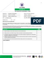 Inter Observer Agreement Form For T I III For SY 2021 2022 in The Time of COVID 19