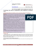 To Evaluate The Role of Neutrophilic and Lymphocytyc Ratio in Predicting The Risk of Amputation and Prognosis in DF