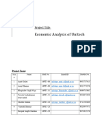 Unitech Economic Analysis