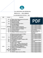 CALENDERIO DE EVENTOS - 2024 Actualizado