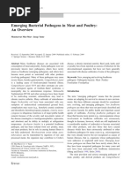 Emerging Bacterial Pathogens in Meat and Poultry