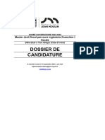 10 Fevrier Dossier de Candidature M2 Droit Fiscal Abidjan