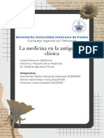 Reseña Equipo 4. La Medicina en La Antigüedad Clásica