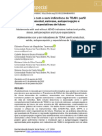 O Adolescente Com e Sem Indicativos de TDAH Perfil Comportamental, Estresse, Autopercepção e Expectativas de Futuro