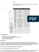 Addressing Table: Device Interface IP Address Subnet Mask