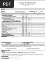 Checklist of Requirements For Startups