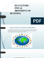 Unit2 3 SOCIO-CULTURE ENVIRONMENT OF BUSINESS