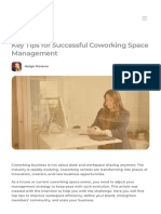 Key Tips For Successful Coworking Space Management - Andcards