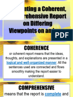 Presenting Coherent Viewpoint