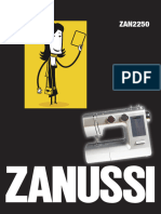 Zanussi ZAN2250 Sewing Machine Instruction Manual