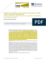 Contato Com A Realidade, Crenças, Ilusões e Superstições Possibilidades Do Analista Do Comportamento