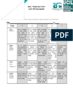 Rubric of The Project Activity #1 - Unit 1