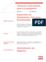 Silabo Técnicas e Instrumentos para La Investigación