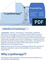 "Cryotherapy": Presented By