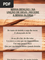 Minha Benção - Na Unção de Deus - Recebe A Minha Glória