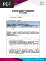 Guia de Actividades y Rúbrica de Evaluación - Unidad 1 - Escenario 2 - Fundamento de La Didáctica