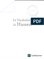 Le Vocabulaire de Husserl