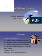 Key Establishment Protocols: Maithili Narasimha