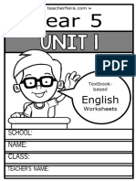 Worksheets English Year 5 SK