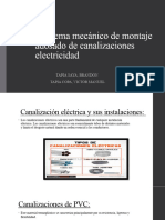 Esquema Mecánico de Montaje Adosado de Canalizaciones Electricidad