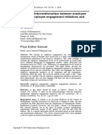 A Study On The Interrelationships Between Employee Engagement, Employee Engagement Initiatives and Job Satisfaction