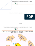 Cours de Rédaction Scientifique MSP1-1