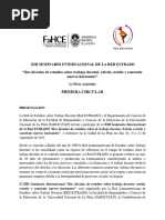 Primera Circular XIII SEMINARIO INTERNACIONAL RED ESTRADO 2023