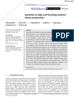 Experimental Study On Separation Iron and Aluminium Using Acid Leaching