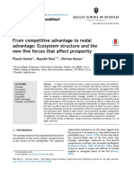 From Competitive Advantage To Nodal Advantage Ecosystem Structure and The New Five Forces That Affect Prosperity