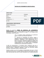 Termo de Renuncia de Atendimento Odontologico