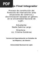 Trabajo Final Integrador: Carrera de Especialización en Estudios de Las Mujeres y de Género