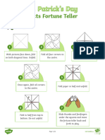 St. Patrick's Day Facts Fortune Teller Craft