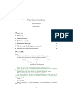 Functional Equations: Tom Leinster Spring 2017