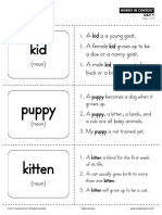 Baby Animals Vocab