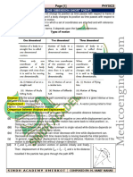 (Medicoengineer - Com) Chap-03 Motion in 1D Keypoints