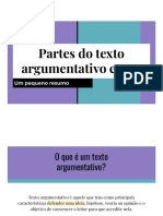 Partes Do Texto Argumentativo e Tese