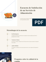 Encuesta de Satisfaccion de Un Servicio de Alimentacion