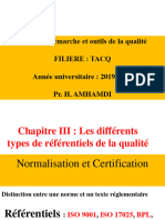 Chap III Normalisation Certification