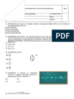 Revisão de Notação Científica