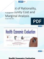 Rationality, Opportunity Cost and Marginal Analysis