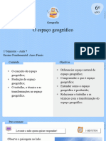 Aula 7 - O Espaço Geográfico