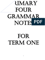 P.4 Grammar Notes Term 1