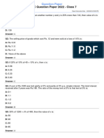 ANMC Question Paper 2022 - Class 7