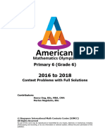 Primary 6 (Grade 6) : Contest Problems With Full Solutions