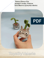 Totoro Flower Pot Free Amigurumi Crochet Pattern 