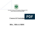 Course and Curriculum BBAMBA